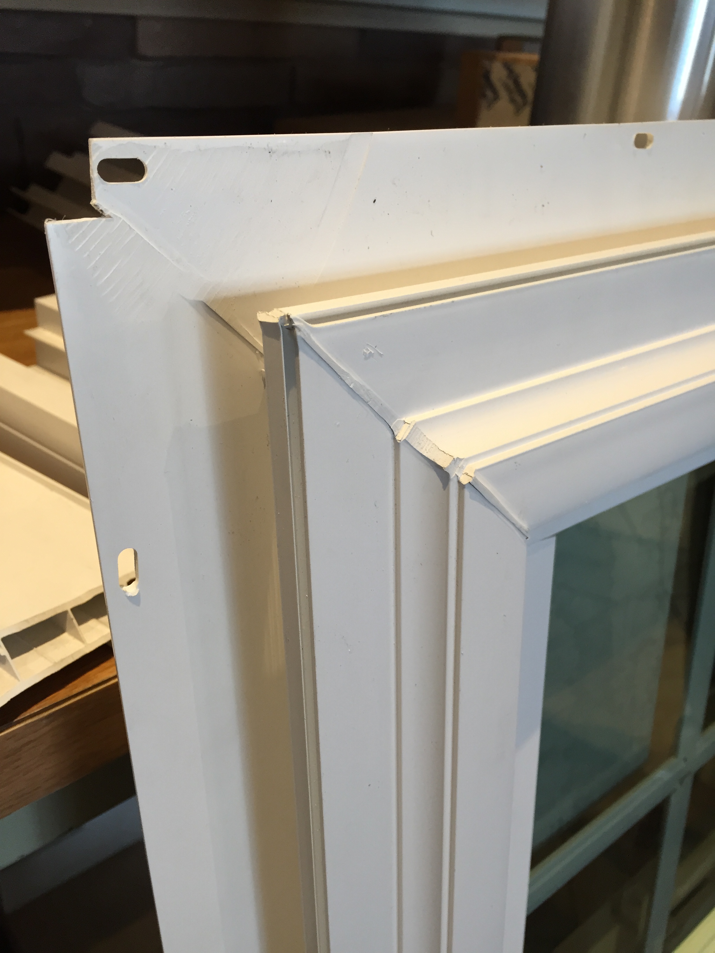 A New window with an in-tact nail fin