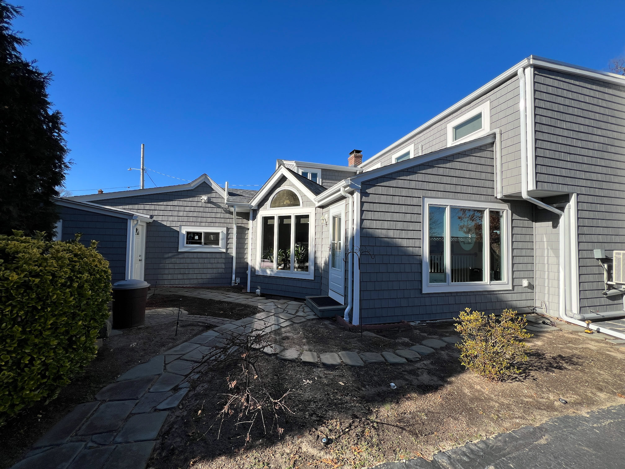 a home with with professionally installed vinyl siding.